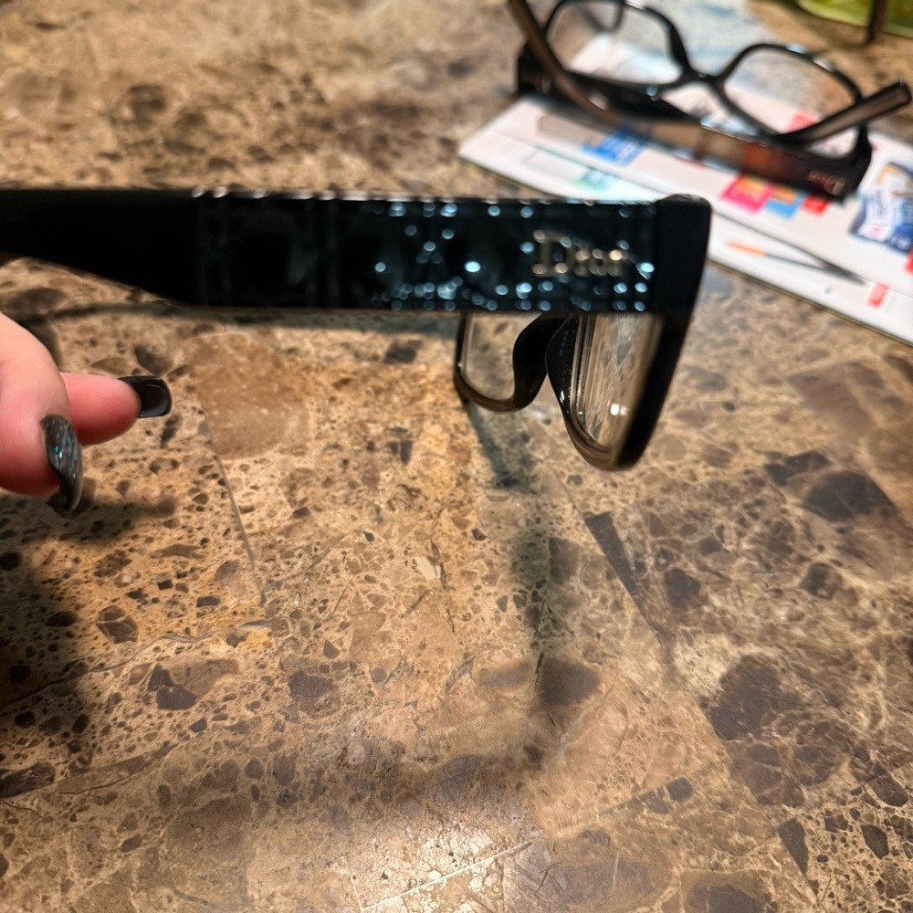 Dior Olive Brown Rectangular Eyeglass Frames - image 15